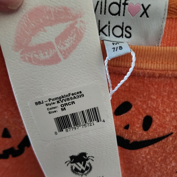 Wildfox Kids Pumpkin Smiles Baggy Beach Jumper Sz M 7/8 - Picture 3 of 6